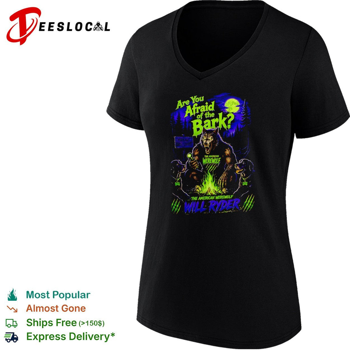 Are You Afraid of the Bark Will Ryder The American Werewolf Midnight Bark Stories shirt Unisex