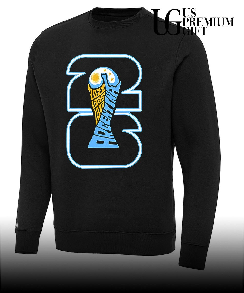 Argentina National Football Team World Cup 2022 1986 1978 trophy shirt Unisex