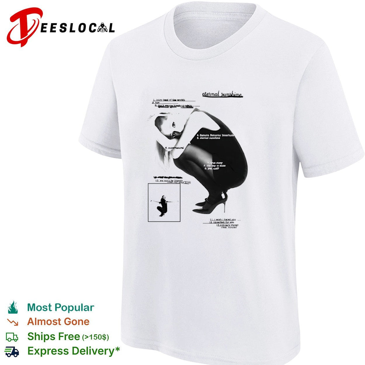 Ariana Grande eternal sunshine tracklist intro bye don’t wanna break up again shirt Unisex