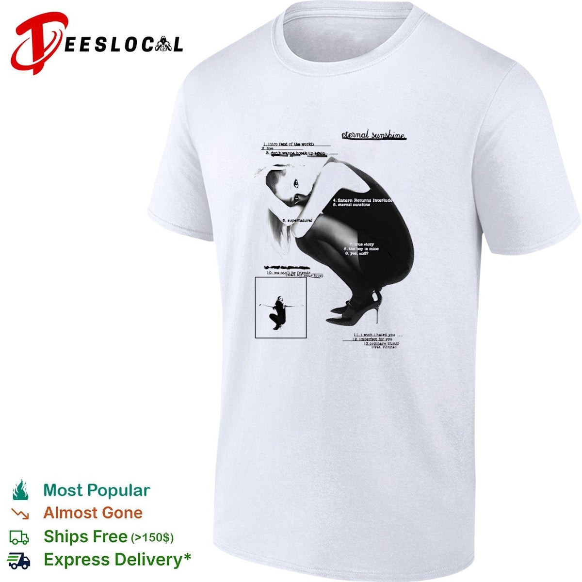 Ariana Grande eternal sunshine tracklist intro bye don’t wanna break up again shirt Unisex