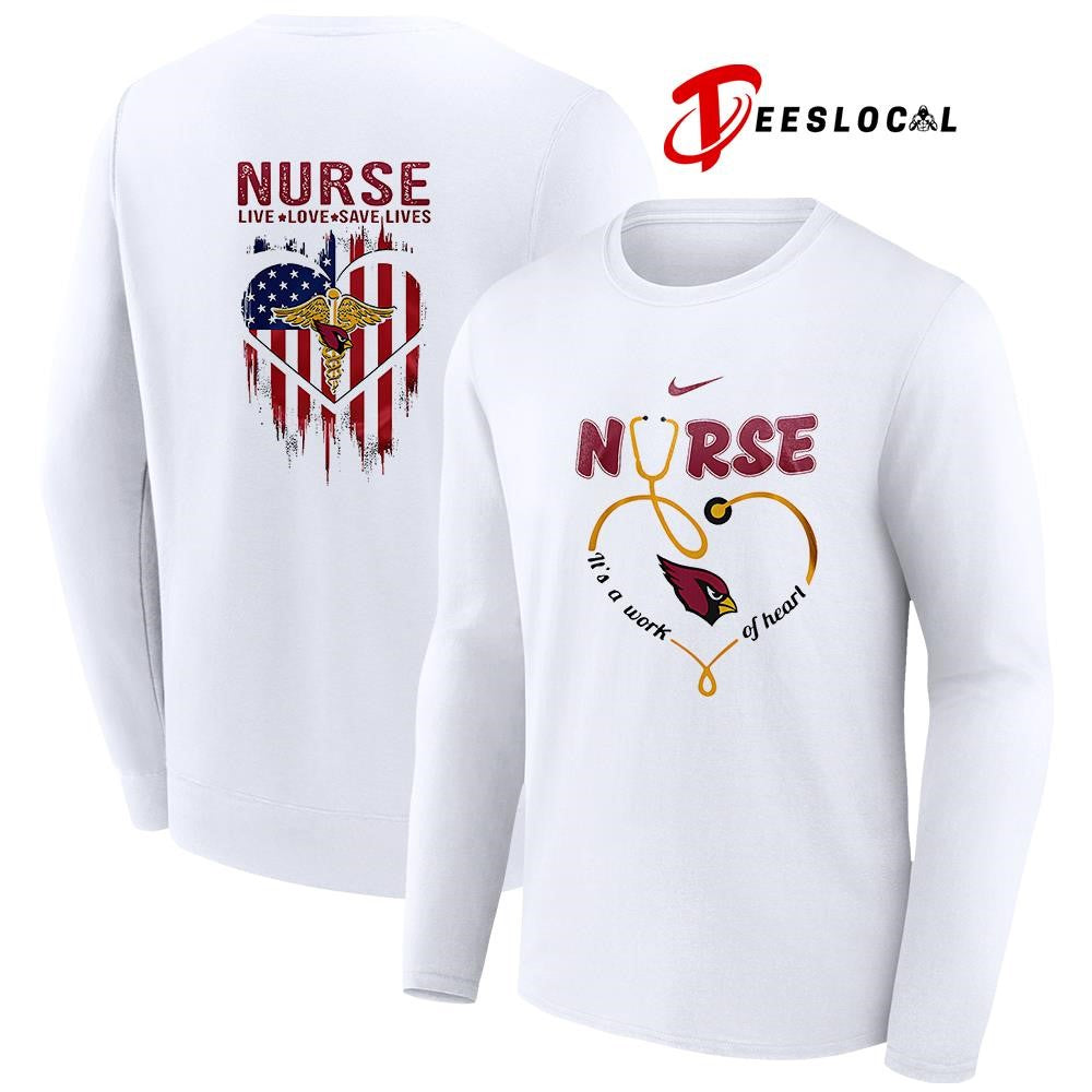 Arizona Cardinals x Army nurse it’s a work of heart shirt Unisex