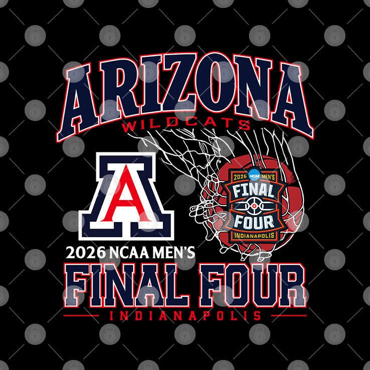 Arizona Wildcats 2026 NCAA Men’s Final Four Indianapolis T Shirt Unisex