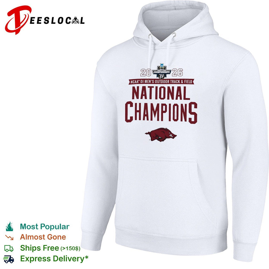 Arkansas Razorbacks 2026 NCAA DI Men’s Outdoor Track and Field National Champions shirt Unisex