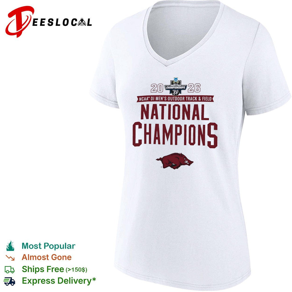 Arkansas Razorbacks 2026 NCAA DI Men’s Outdoor Track and Field National Champions shirt Unisex