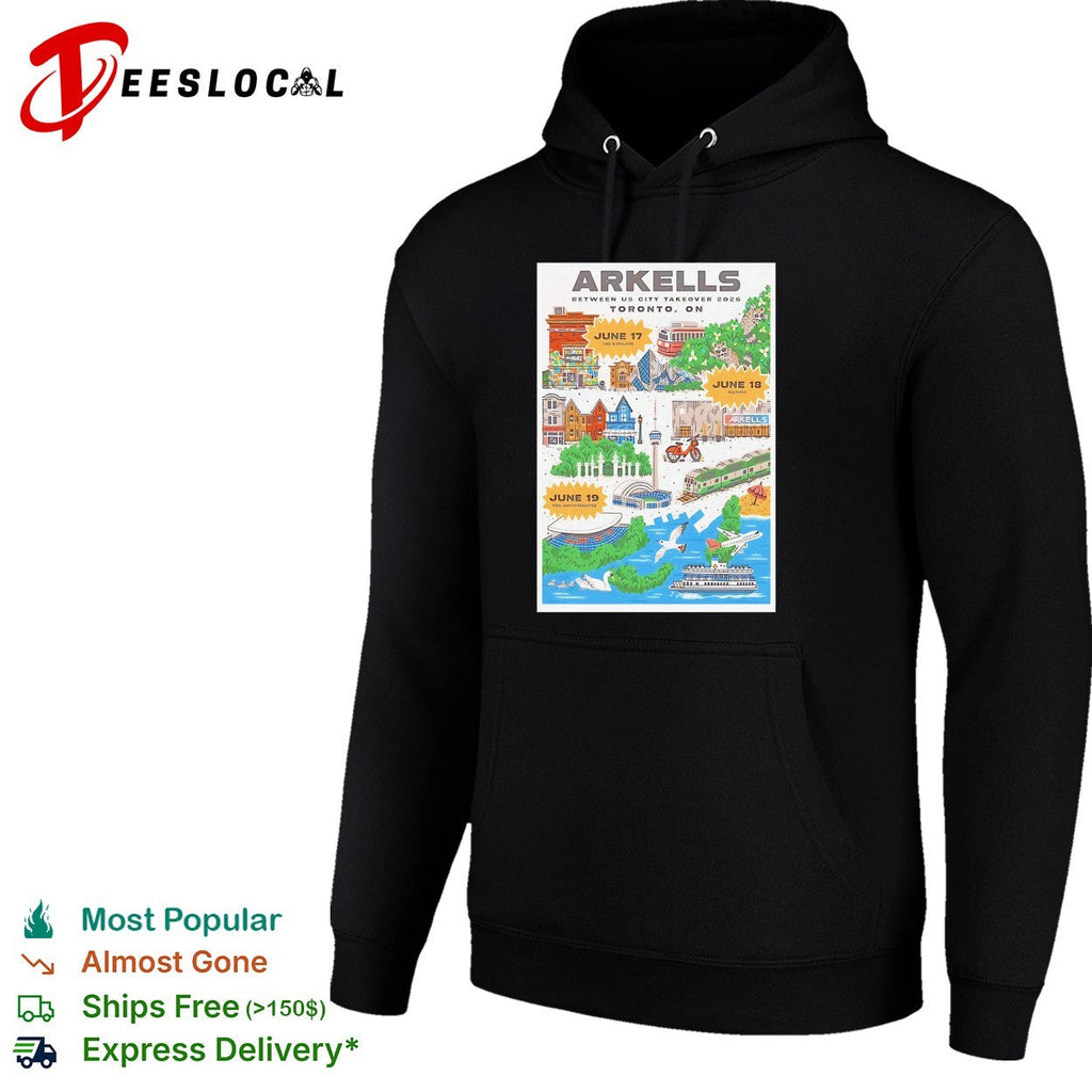 Arkells Between Us City Takeover 2026 Toronto ON June 17 18 19 Lee Palace History shirt Unisex