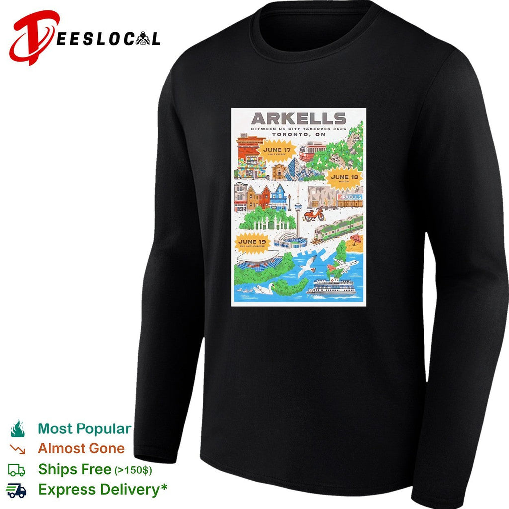 Arkells Between Us City Takeover 2026 Toronto ON June 17 18 19 Lee Palace History shirt Unisex