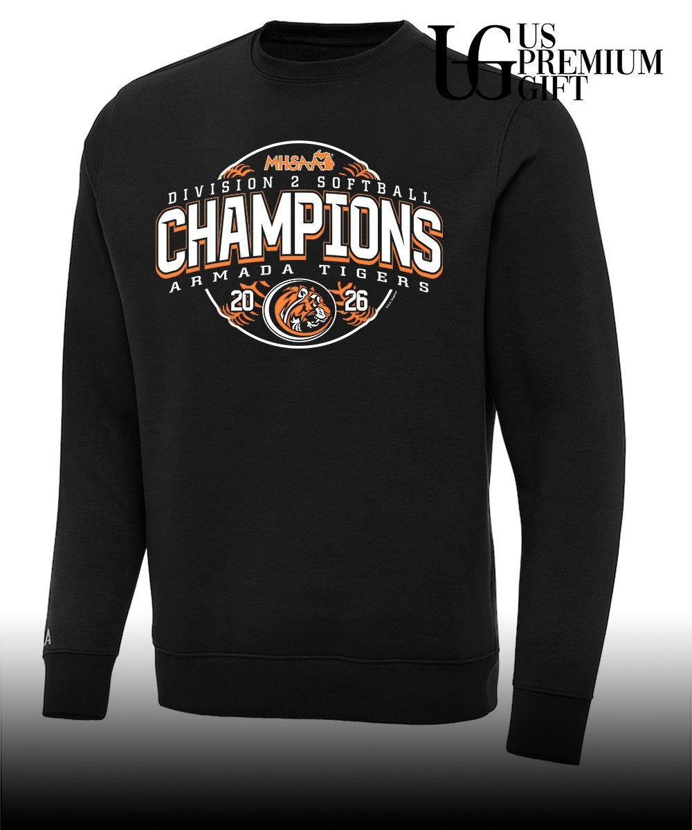 Armada Tigers MHSAA Softball D2 Champions 2026 shirt Unisex