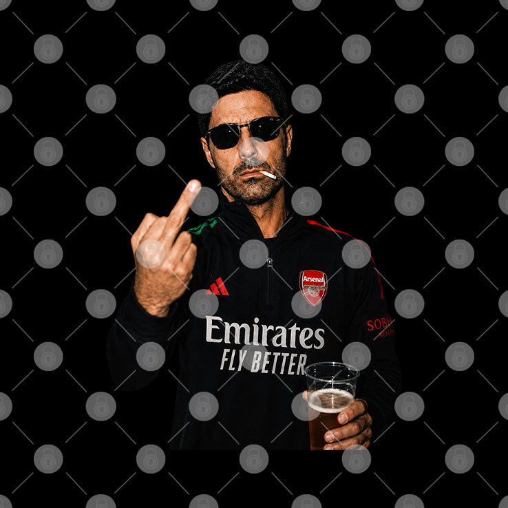 Arsenal Mikel Arteta Middle Finger Shirt Unisex