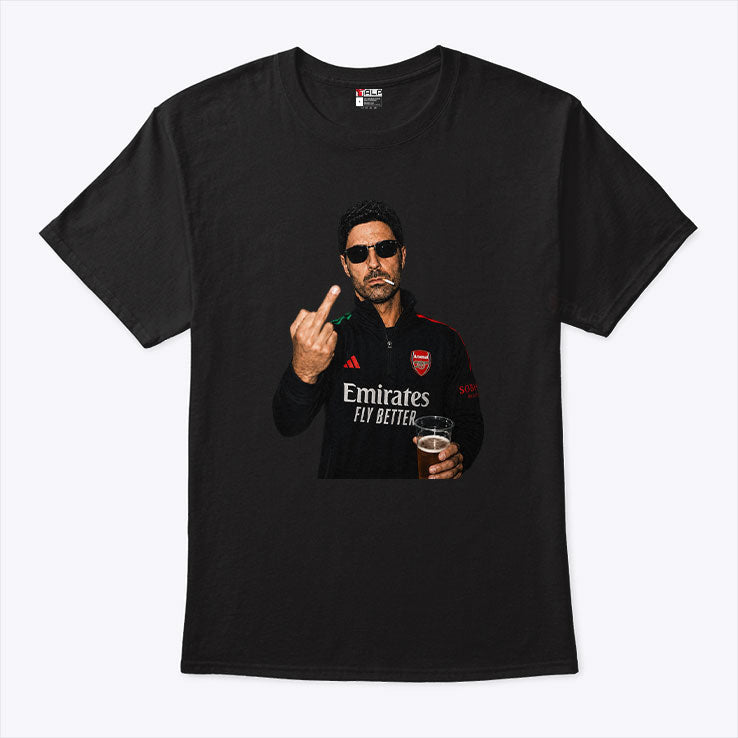 Arsenal Mikel Arteta Middle Finger Shirt Unisex