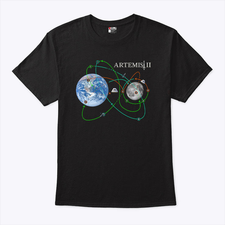 Artemis II Moon Mission NASA Space Program Fan Shirt Unisex