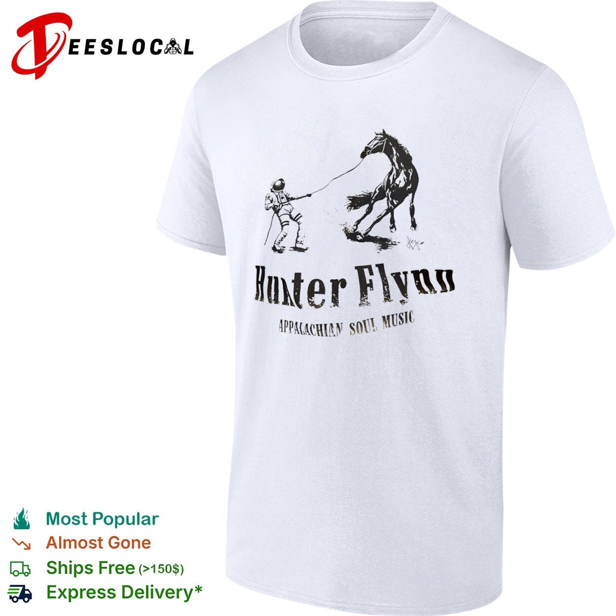 Astronaut and Horse Hunter Flynn Appalachian Soul Music shirt Unisex