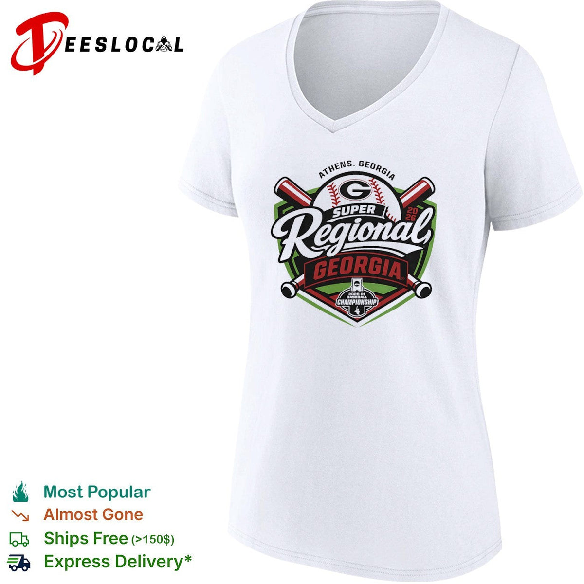 Athens Georgia Super Regional Georgia 2026 DI Baseball Championship University shirt Unisex