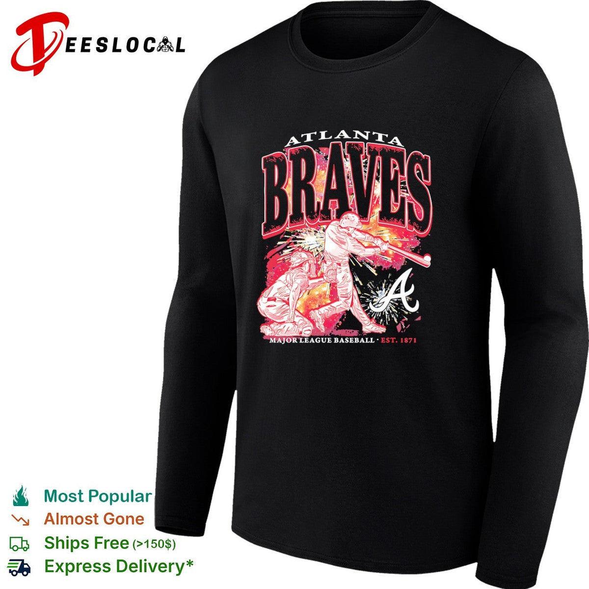 Atlanta Braves Major League Baseball est 1871 players shirt Unisex