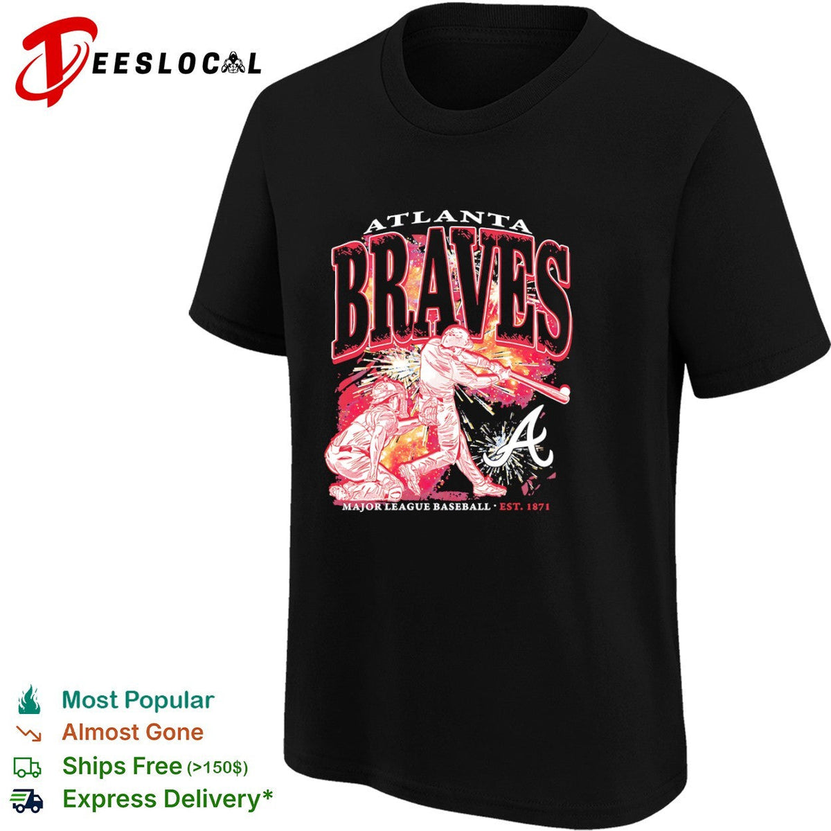 Atlanta Braves Major League Baseball est 1871 players shirt Unisex