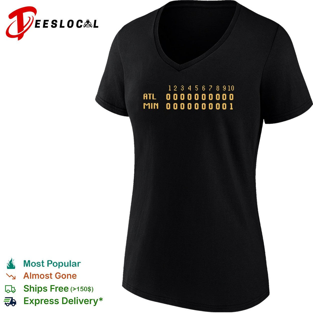 Atlanta Braves vs Minnesota Twins score shirt Unisex