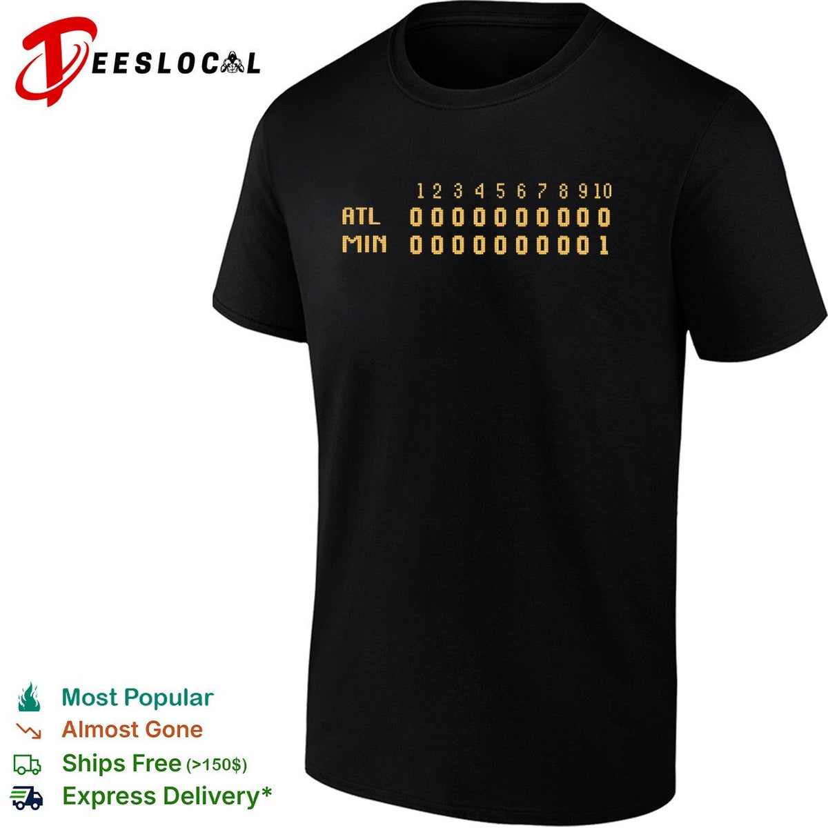 Atlanta Braves vs Minnesota Twins score shirt Unisex
