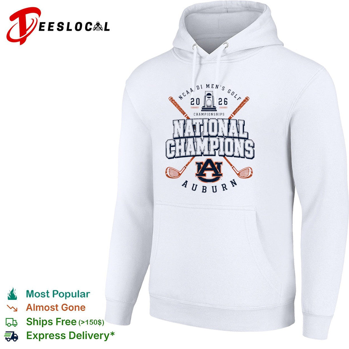 Auburn Tigers 2026 NCAA DI Men’s Golf National Champions shirt Unisex