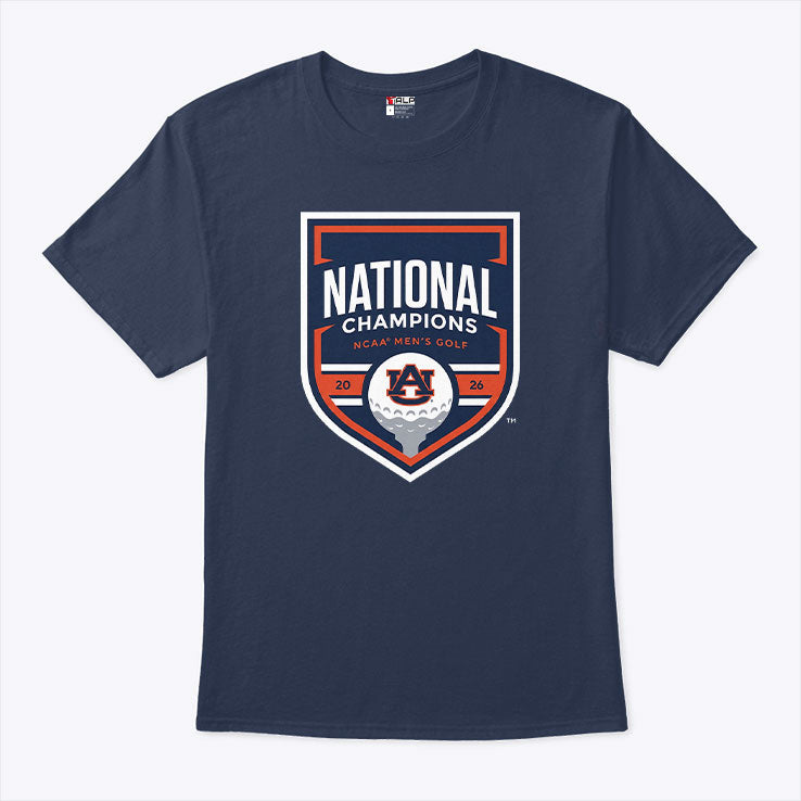 Auburn Tigers 2026 NCAA Men’s Golf National Champions T Shirt Unisex