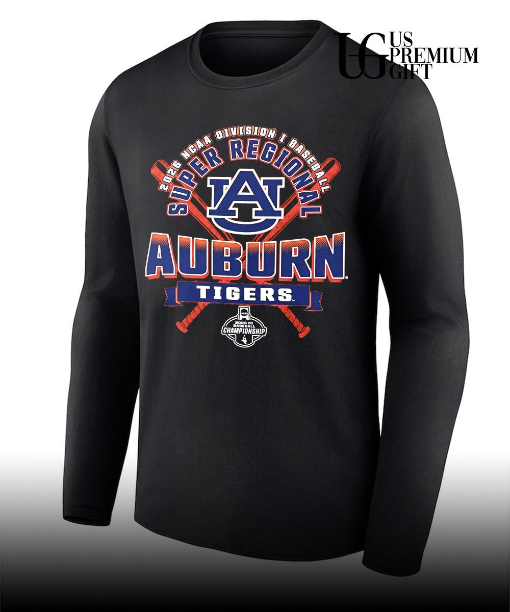 Auburn Tigers NCAA Division I Baseball 2026 Super Regional Championship shirt Unisex