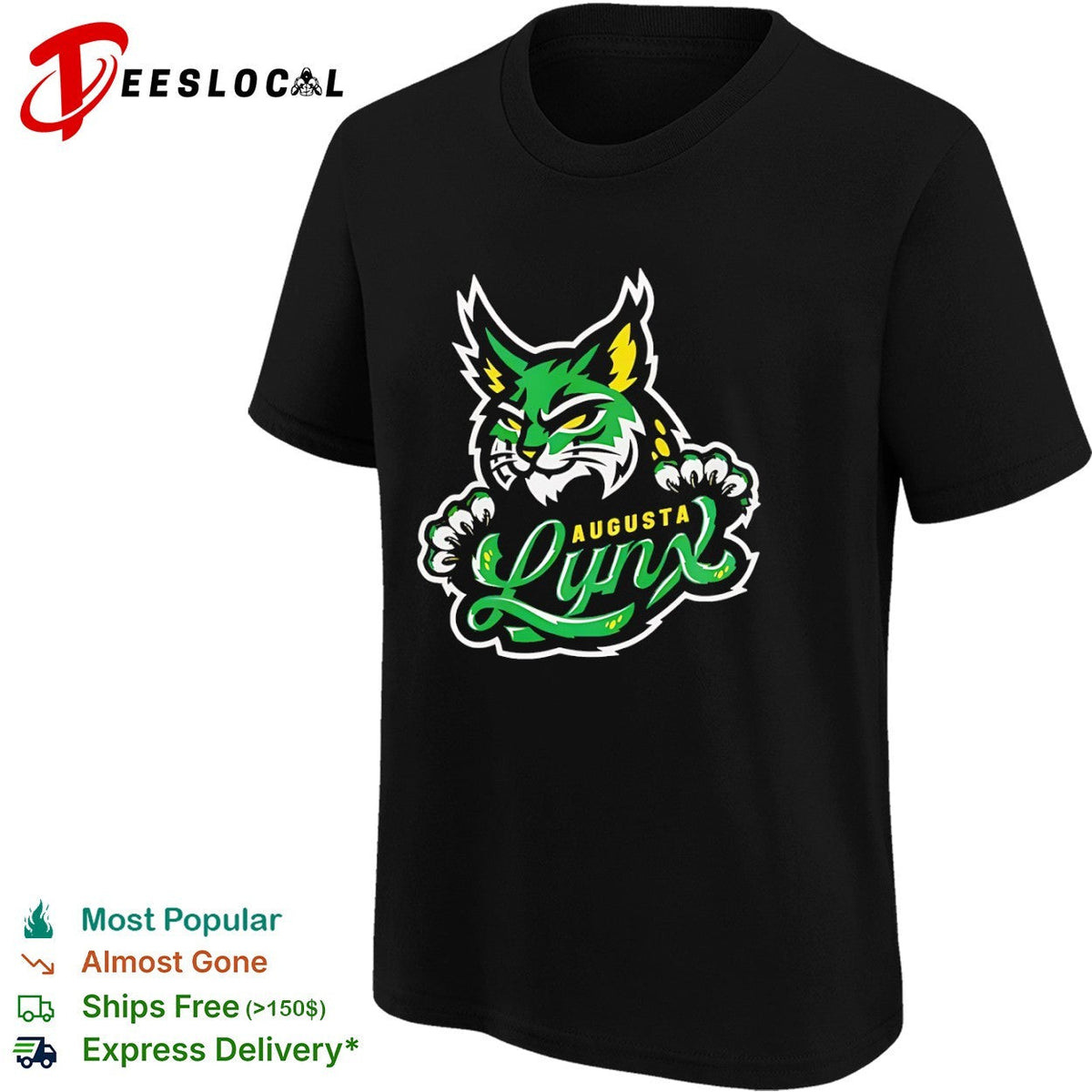 Augusta Lynx mascot logo shirt Unisex