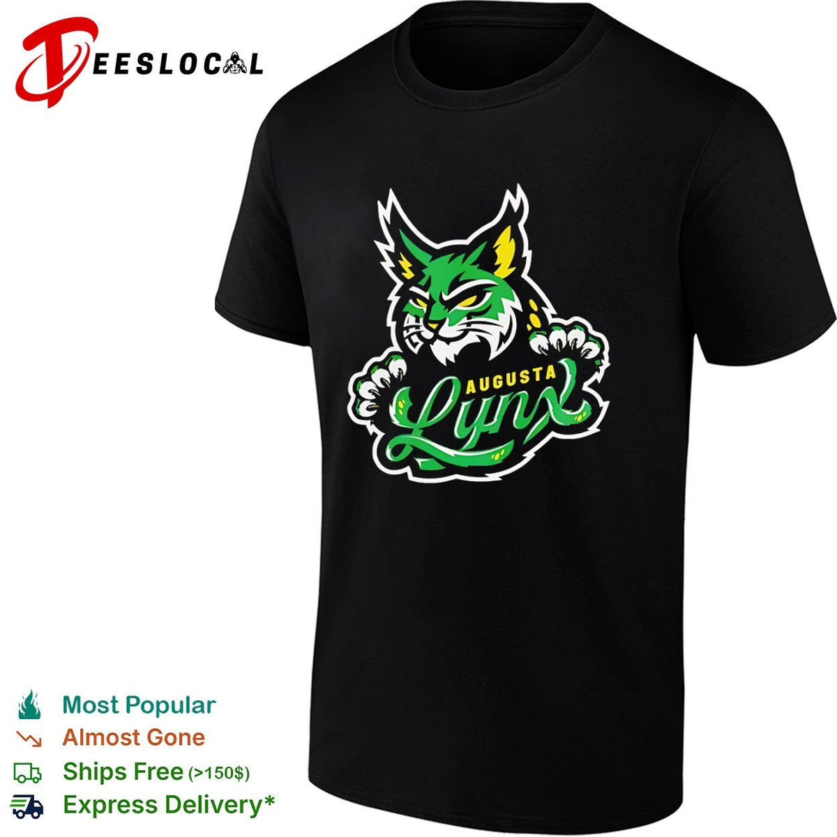 Augusta Lynx mascot logo shirt Unisex