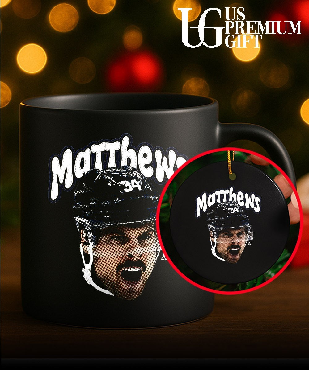 Auston Matthews Toronto Maple Leafs NHL Matthews scream big head shirt Unisex