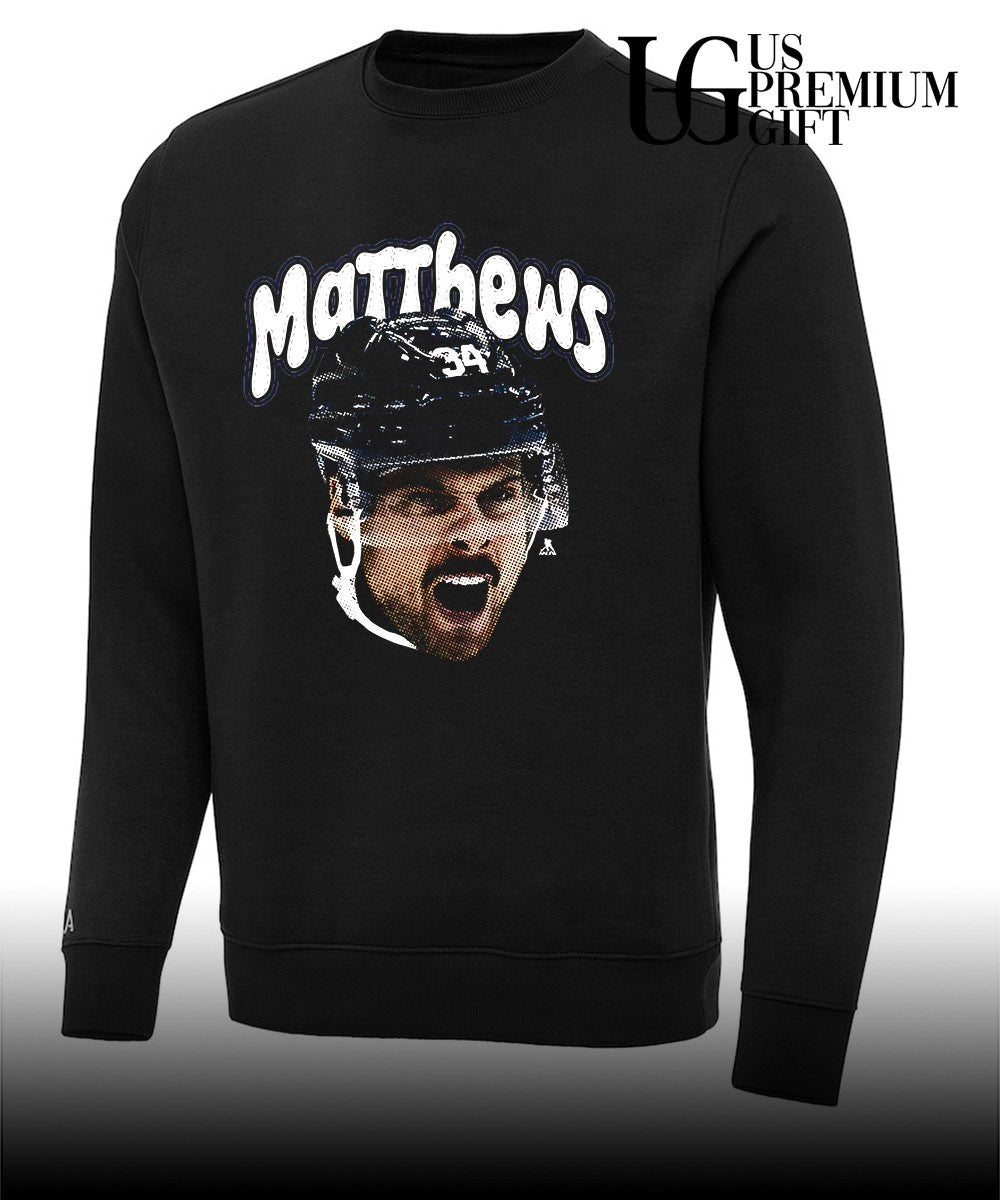Auston Matthews Toronto Maple Leafs NHL Matthews scream big head shirt Unisex