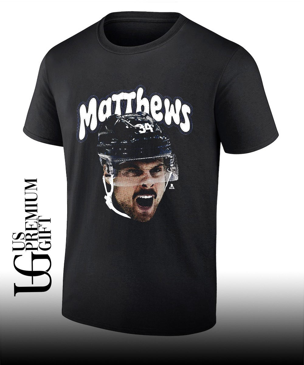 Auston Matthews Toronto Maple Leafs NHL Matthews scream big head shirt Unisex