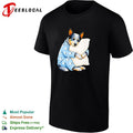 Australian Cattle Dog Sleeping in Sheep Pajamas Hugging a White Pillow shirt Unisex