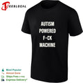Autism powered fuck machine humor shirt Unisex