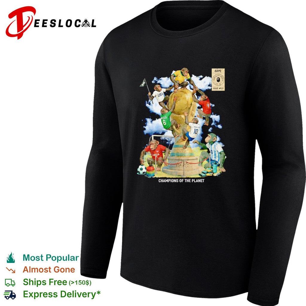 BAPE World Cup Archive Issue 23 Champions of the Planet USA Mexico England shirt Unisex
