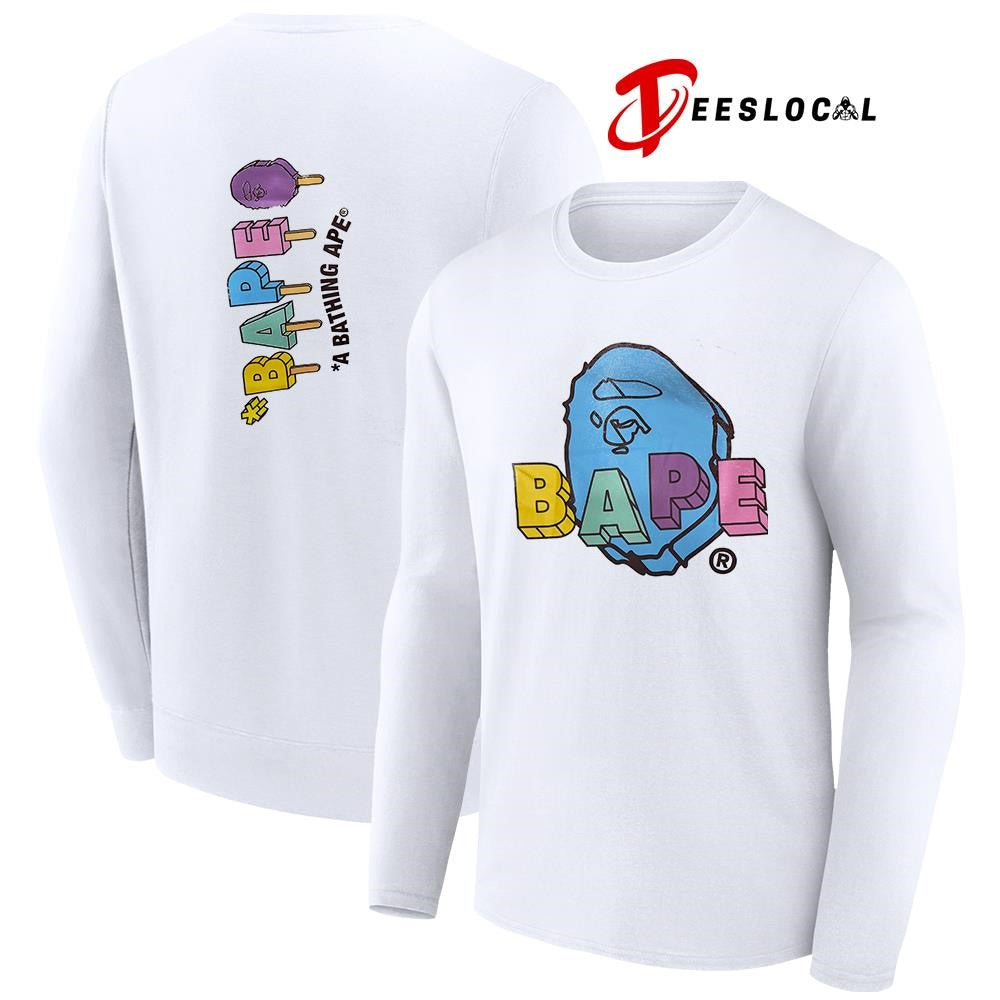 BAPE a bathing Ape ice creams logo shirt Unisex