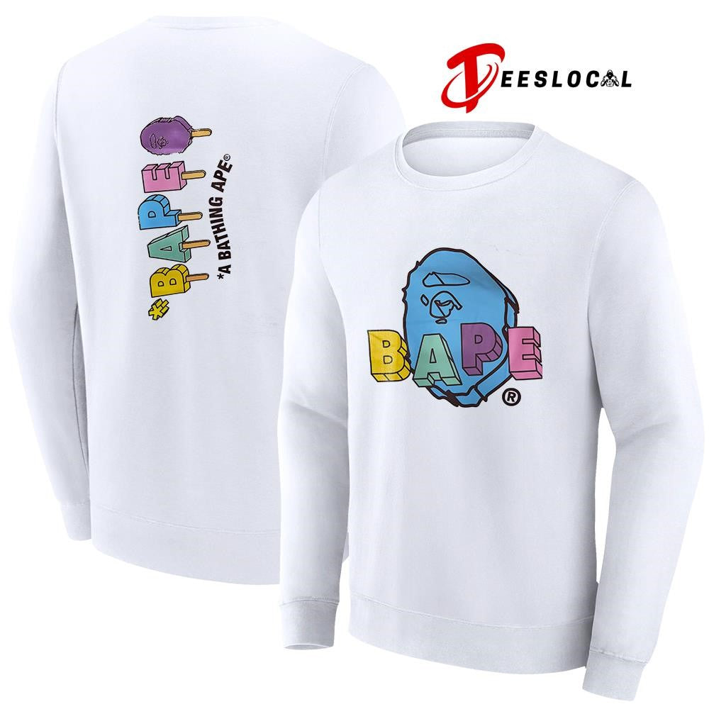 BAPE a bathing Ape ice creams logo shirt Unisex