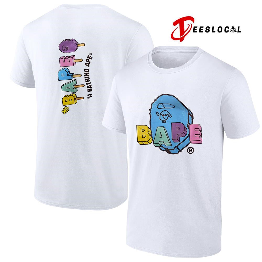 BAPE a bathing Ape ice creams logo shirt Unisex