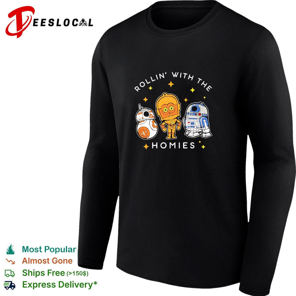 BB8 C3PO R2D2 rollin’ with the homies shirt Unisex