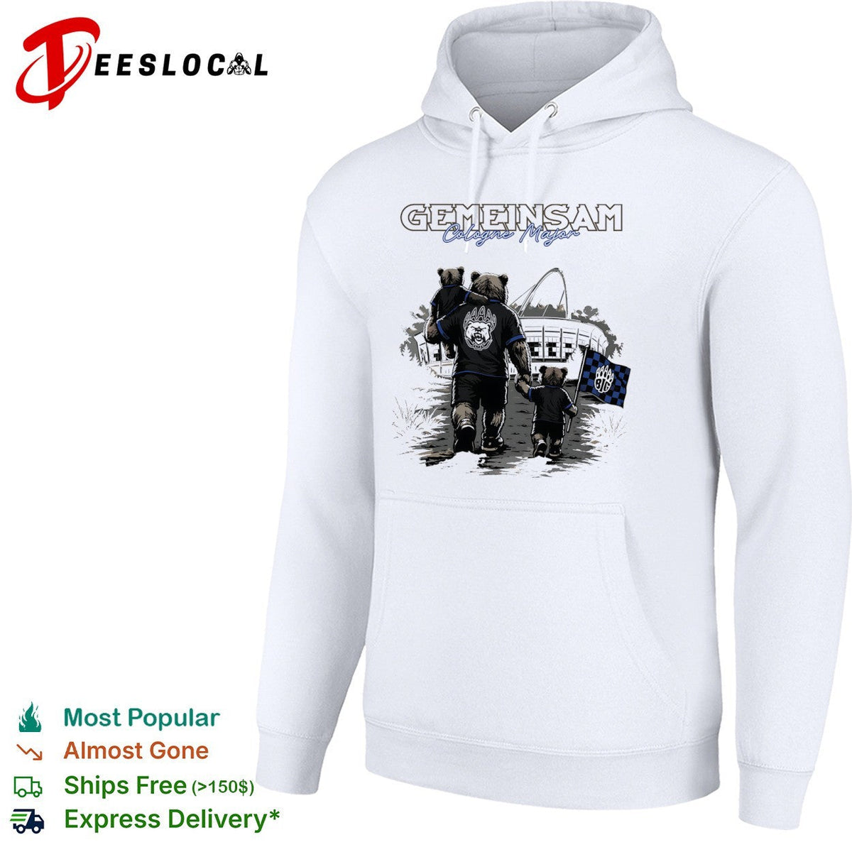 BIG Clan Gemeisam Cologne Major Bear Logo Shirt Unisex