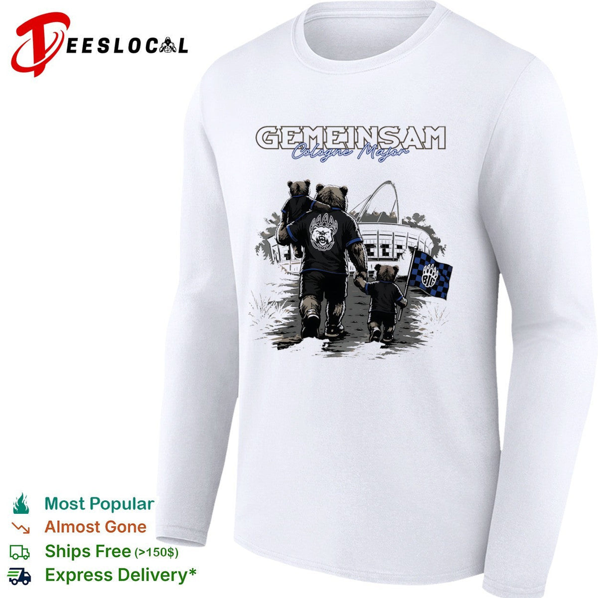 BIG Clan Gemeisam Cologne Major Bear Logo Shirt Unisex