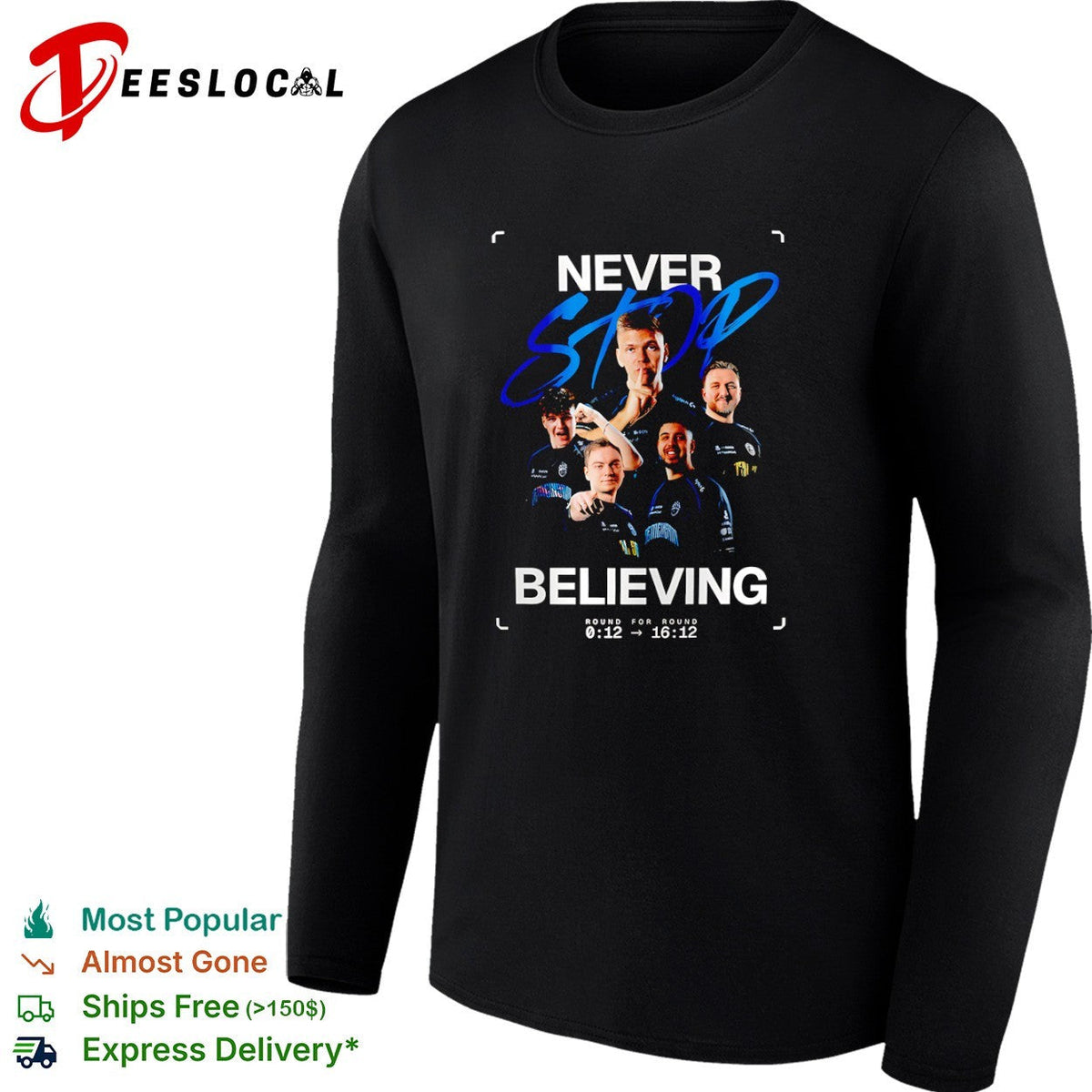 BIG clan Never Stop Believing round for round shirt Unisex