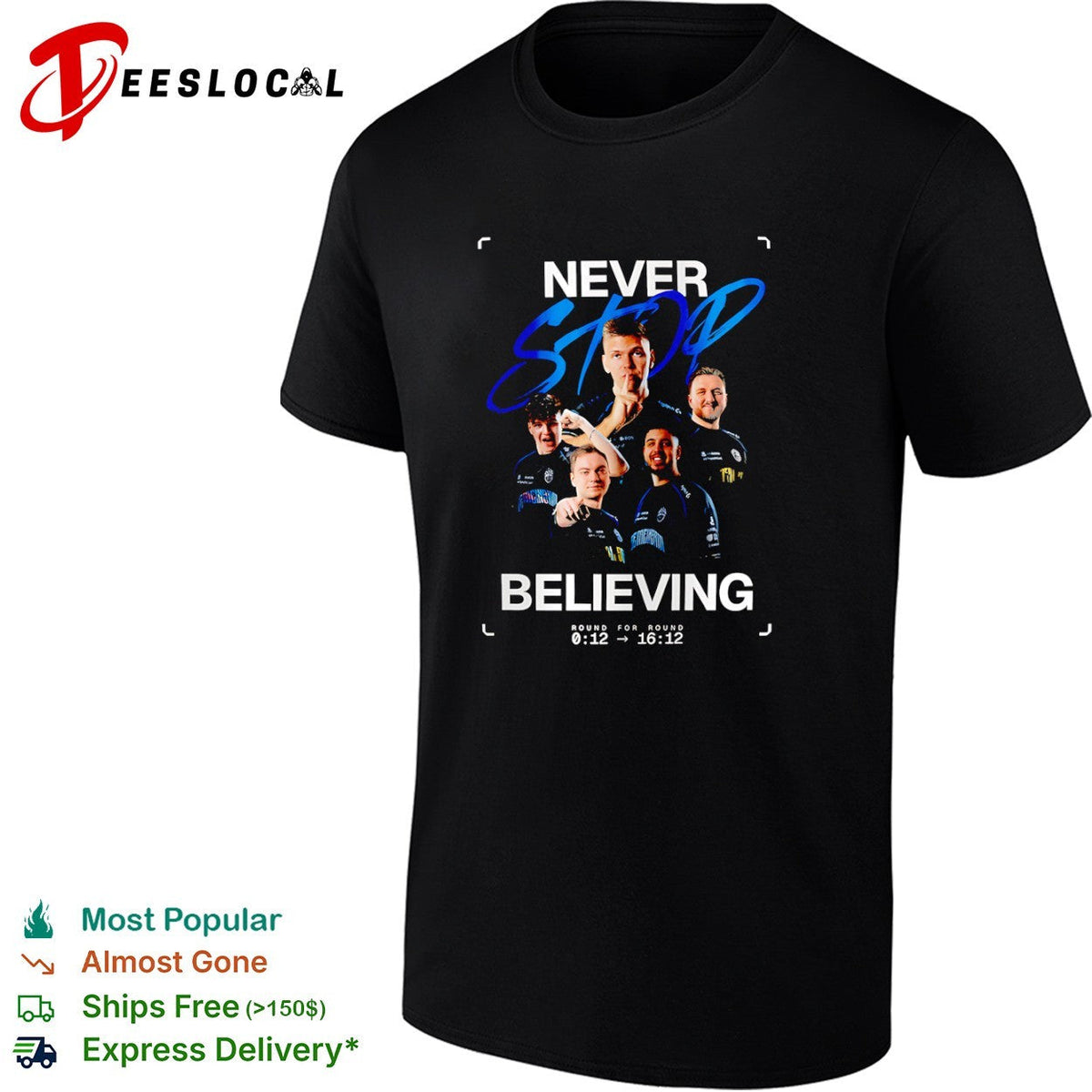 BIG clan Never Stop Believing round for round shirt Unisex