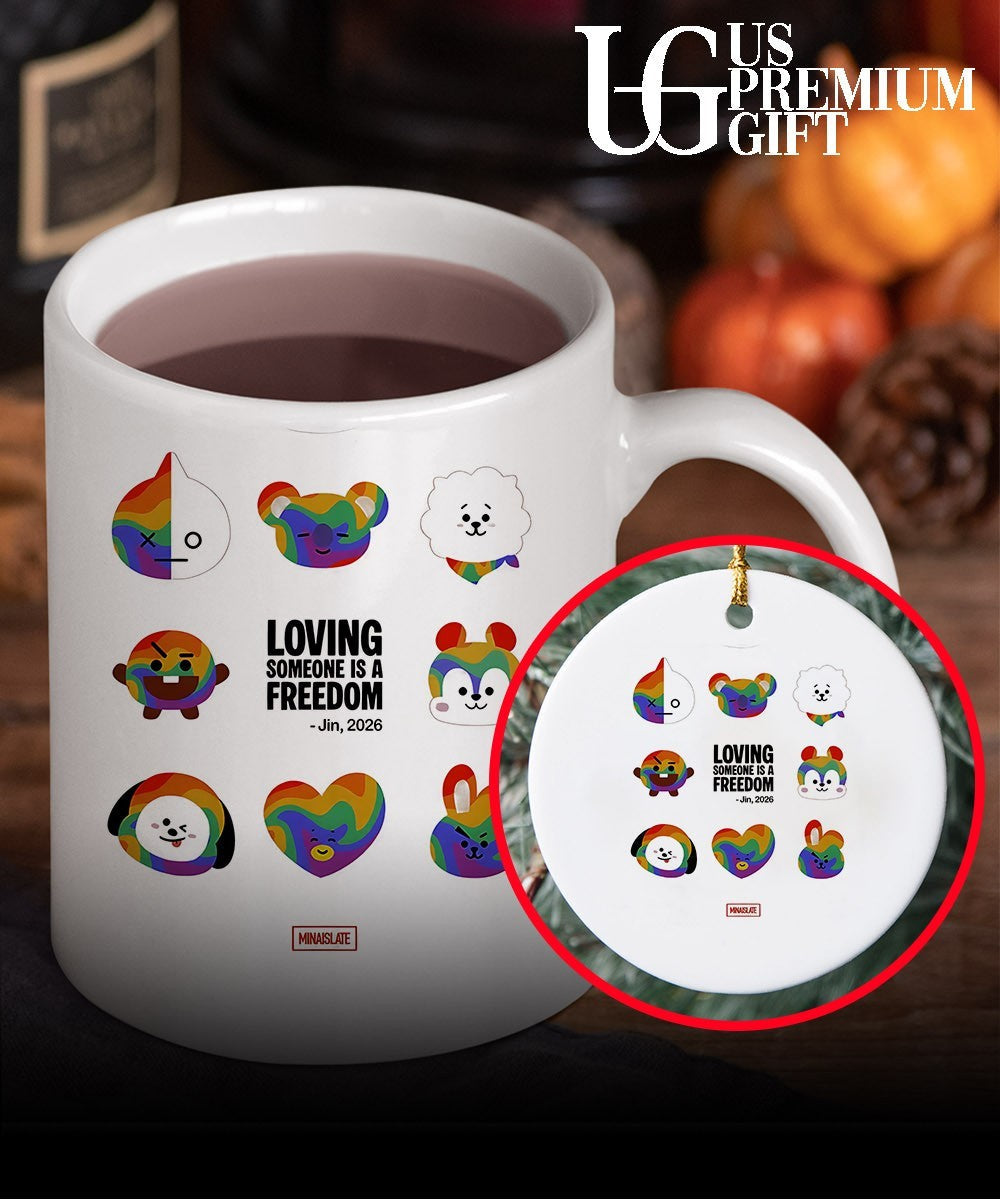 BT21 characters Loving Someone Is A Freedom Jin 2026 shirt Unisex