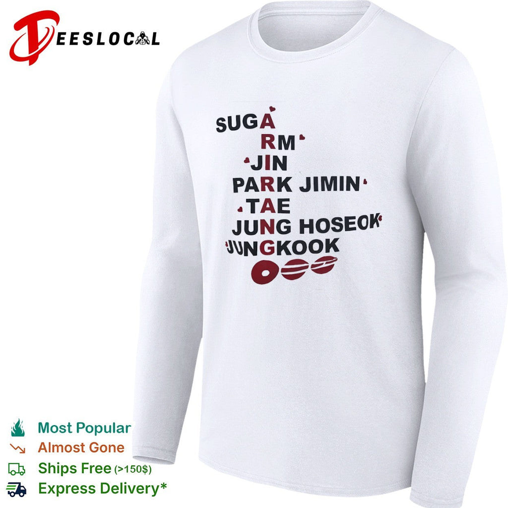 BTS Arirang Suga RM Jin Park Jimin Tae Jung Hoseok Jungkook Kpop Shirt Unisex