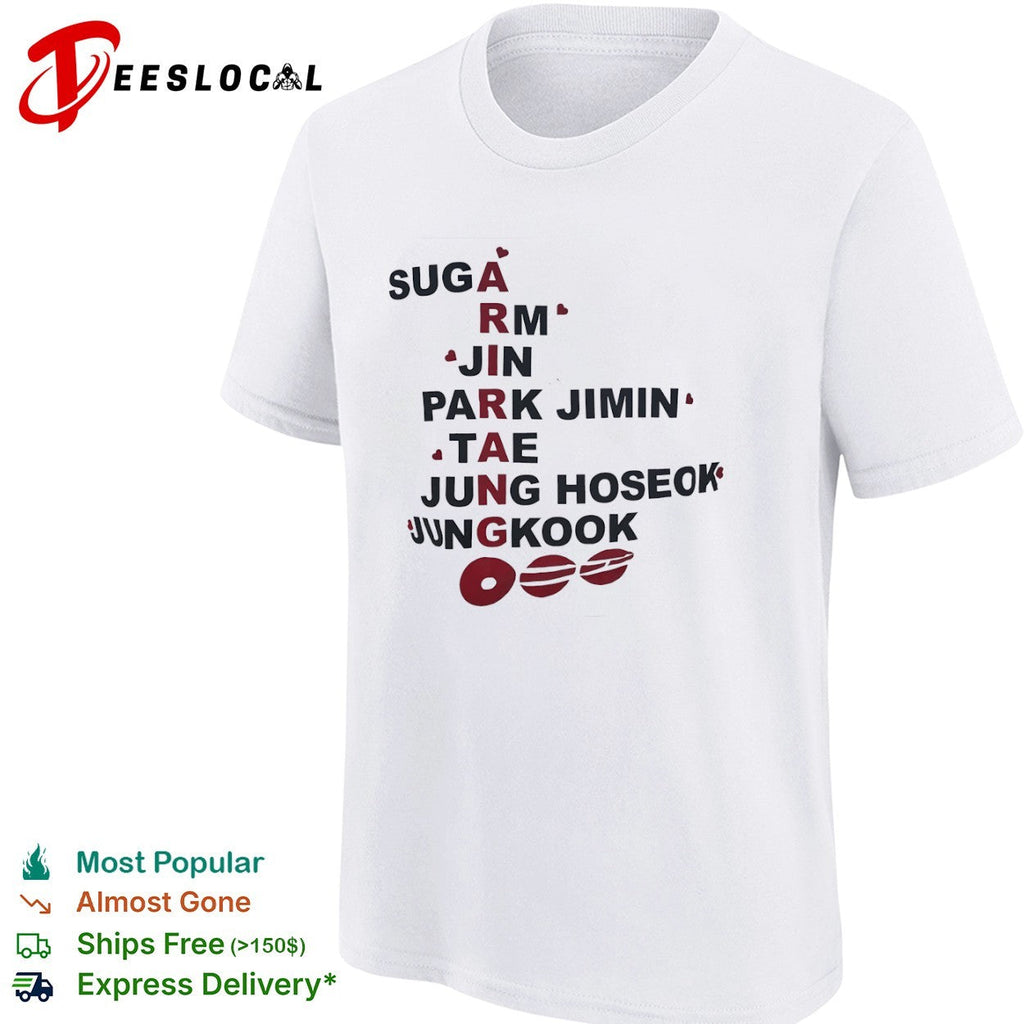 BTS Arirang Suga RM Jin Park Jimin Tae Jung Hoseok Jungkook Kpop Shirt Unisex