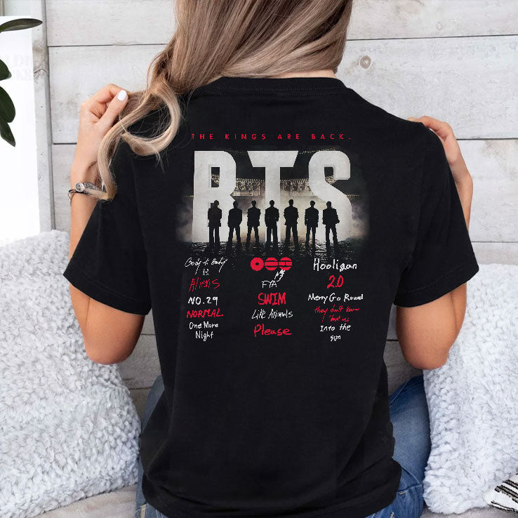 BTS Arirang Tracklist The Kings Are Back Shirt Unisex