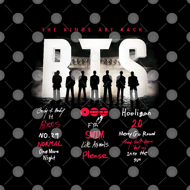 BTS Arirang Tracklist The Kings Are Back Shirt Unisex