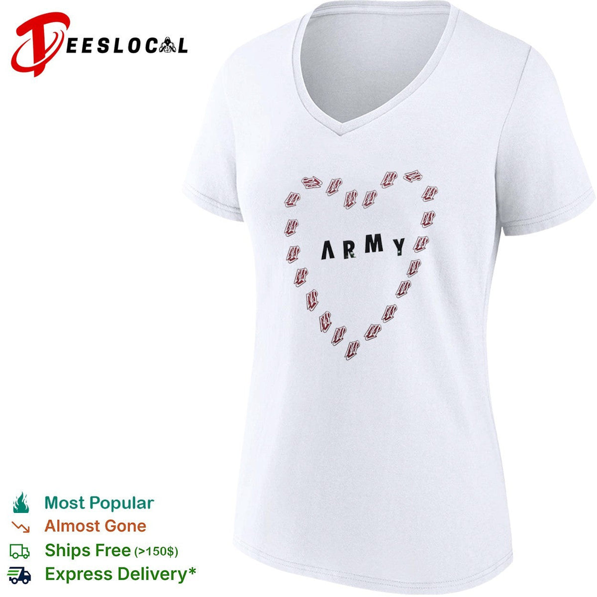 BTS Army heart shirt Unisex