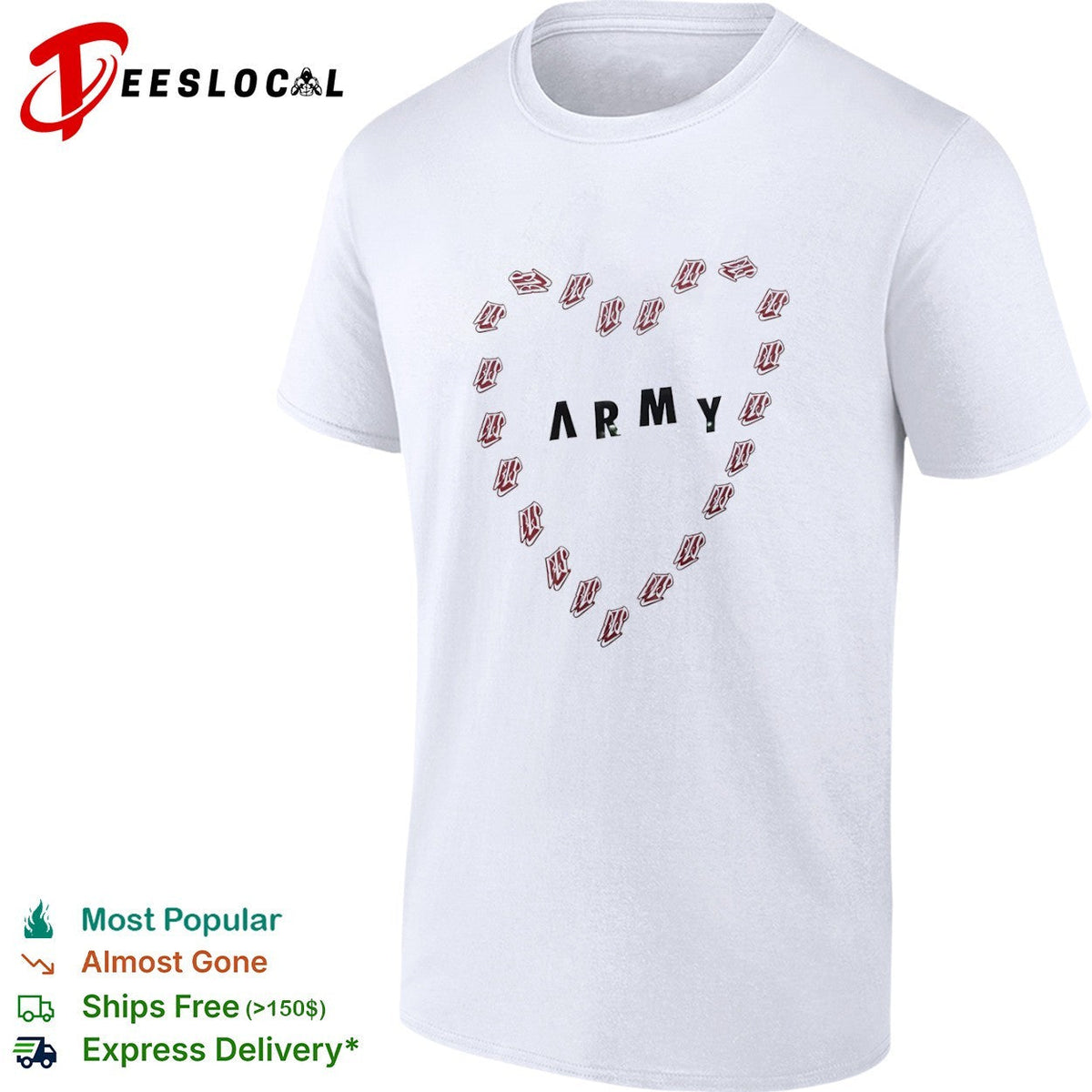 BTS Army heart shirt Unisex