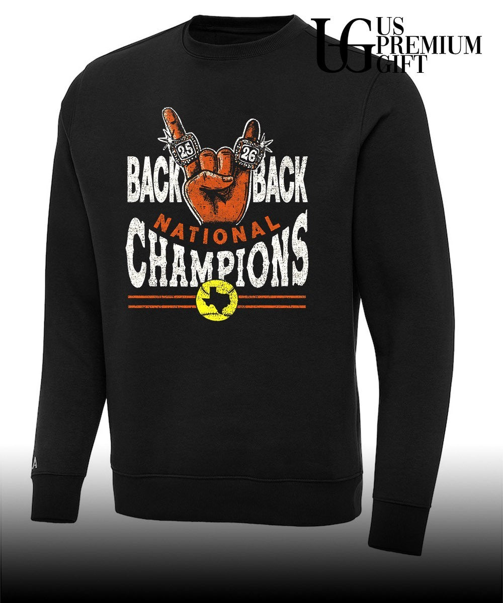 Back 2 Back Nation Champions Texas Longhorns 2026 NCAA Softball Women’s College World Series hands shirt