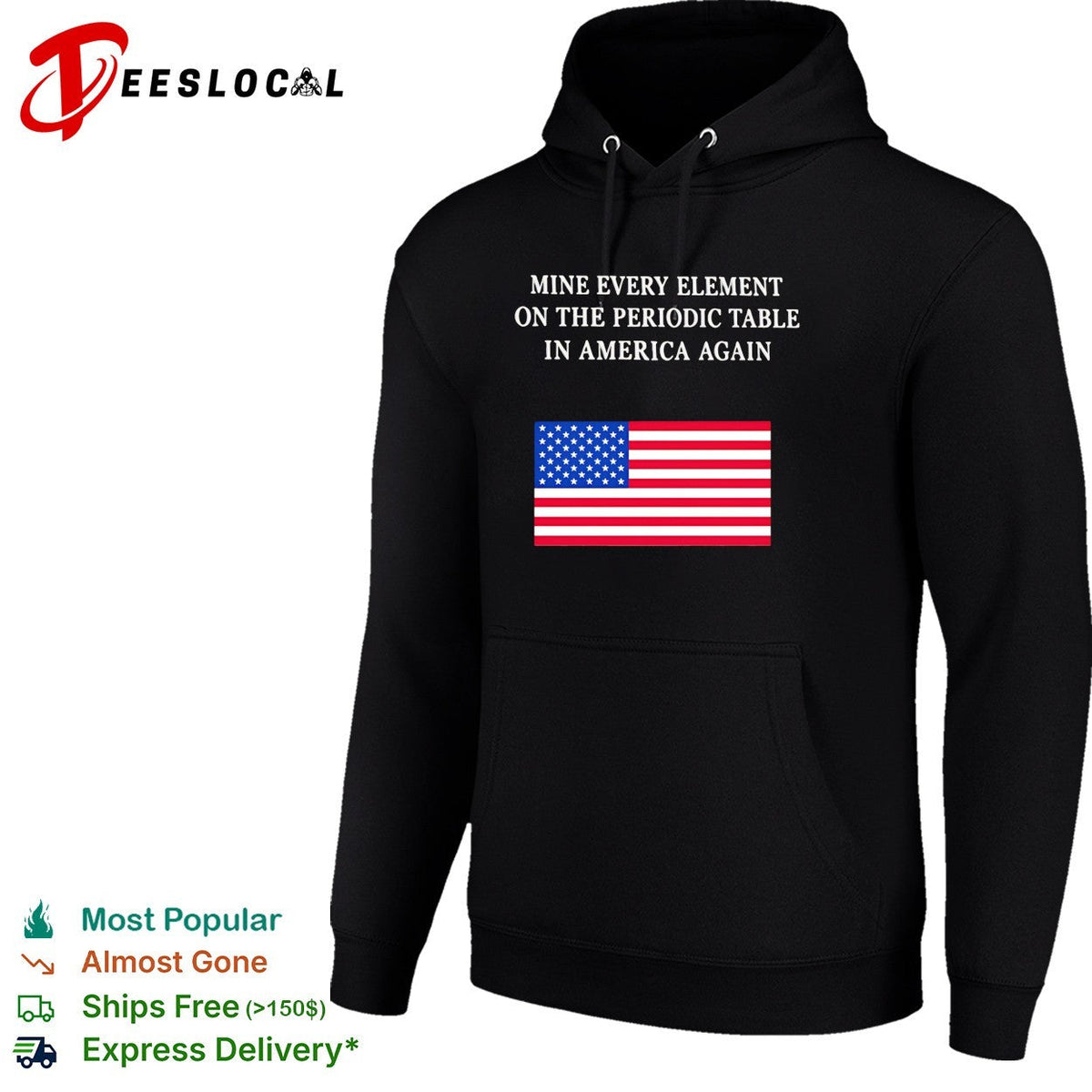 Back Mine Every Element On The Periodic Table In America Again shirt Unisex