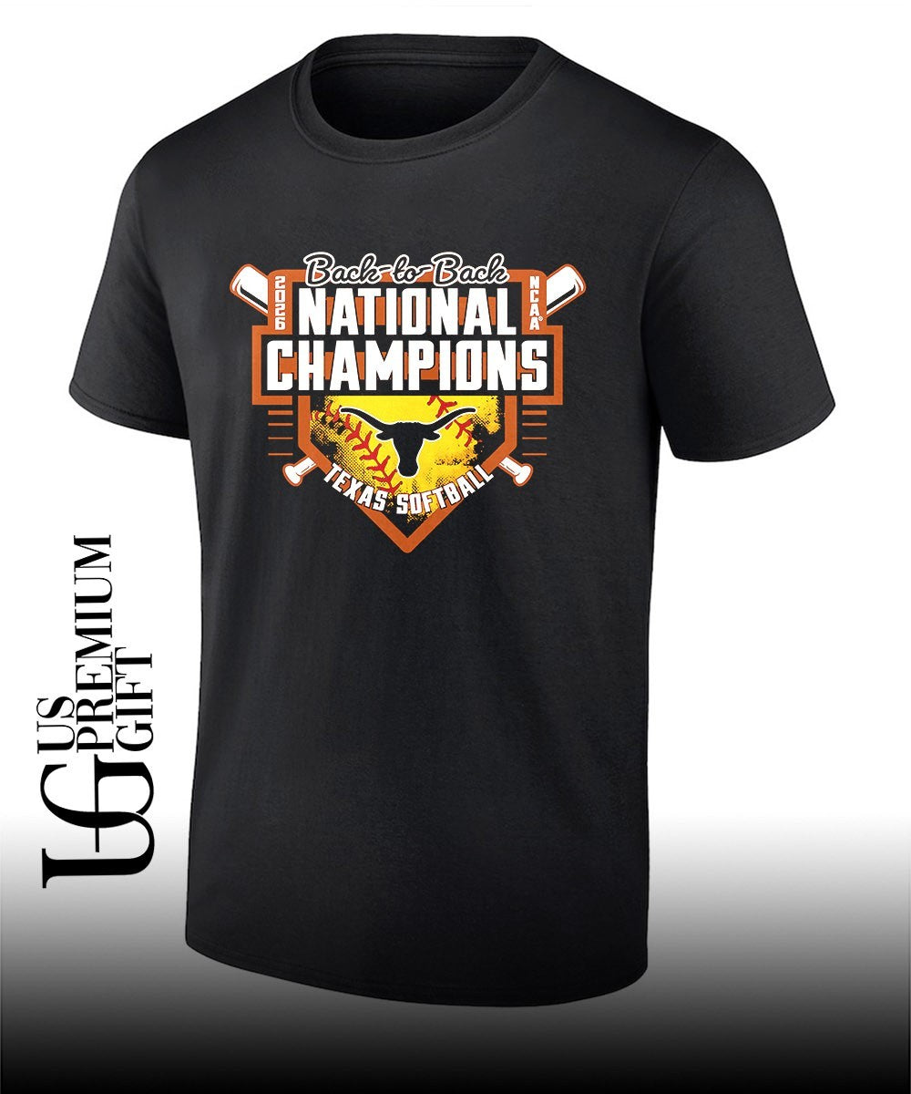 Back-to-Back National Champions Texas Longhorns 2026 NCAA Softball Women’s College World Series shirt