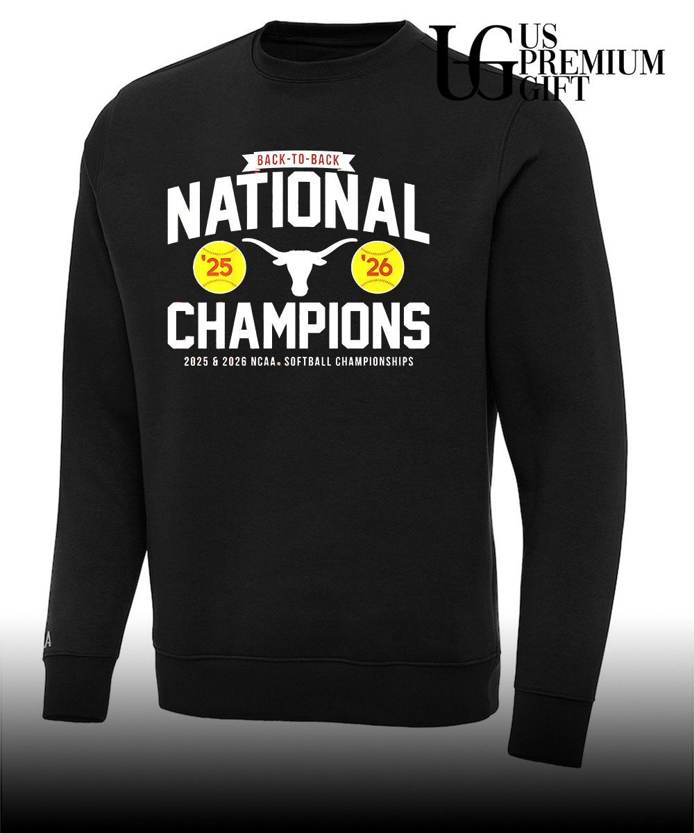 Back-to-Back National Champions Texas Longhorns NCAA Softball Championships 2026 shirt Unisex